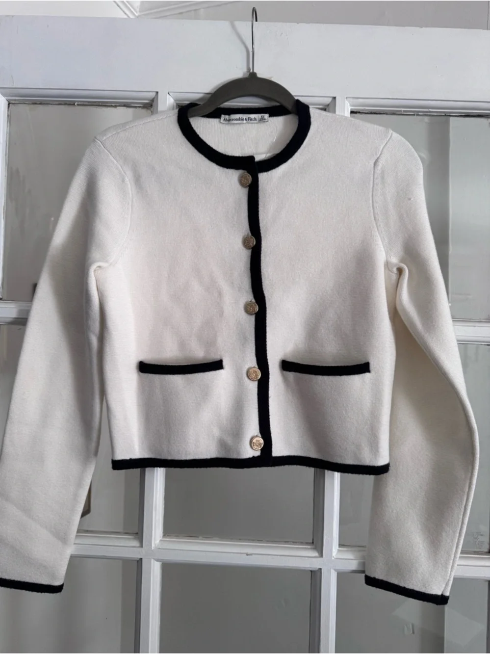 Abercrombie & Fitch LuxeLoft Crew Sweater Jacket, Size extra Small XS - Picture 3 of 8